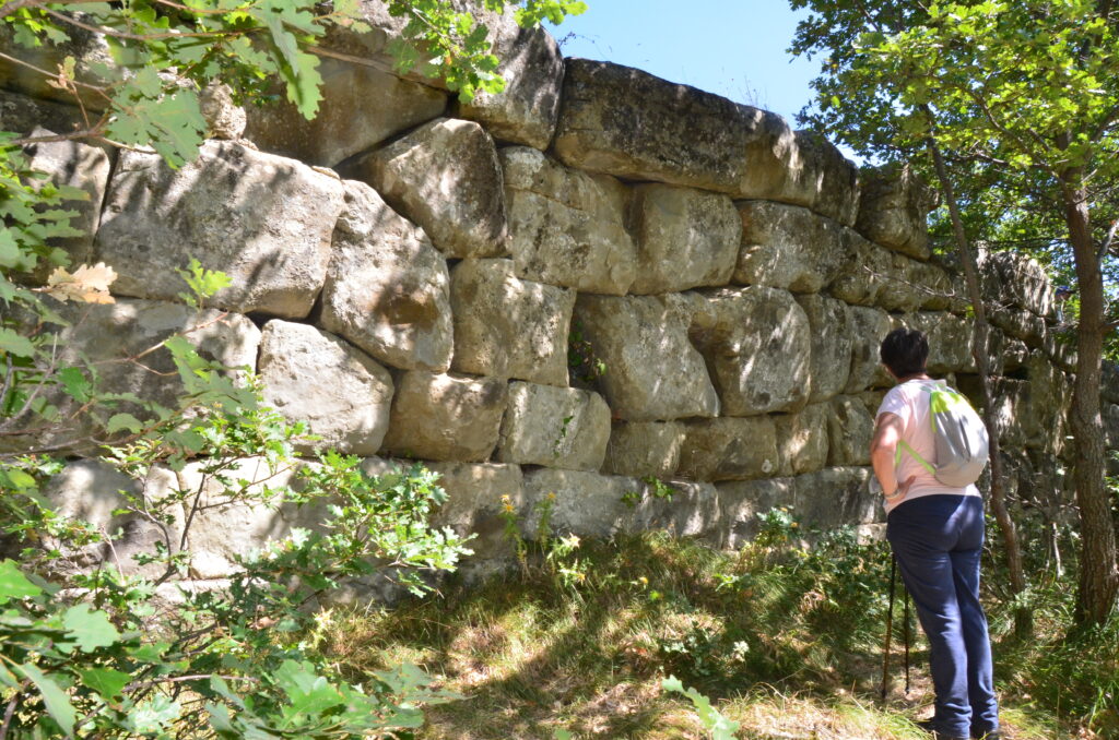Mura megalitiche a Colle del Vento, presso Piano Vomano (Crognaleto TE) -foto N.Olivieri